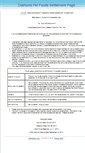 Mobile Screenshot of diamondpetfoodssettlement.com